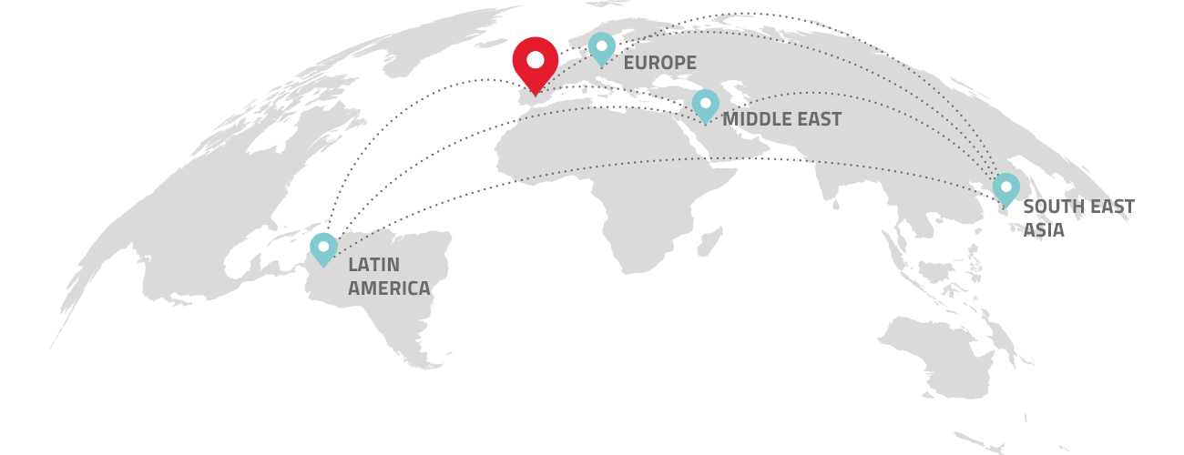 Inycom International Map
