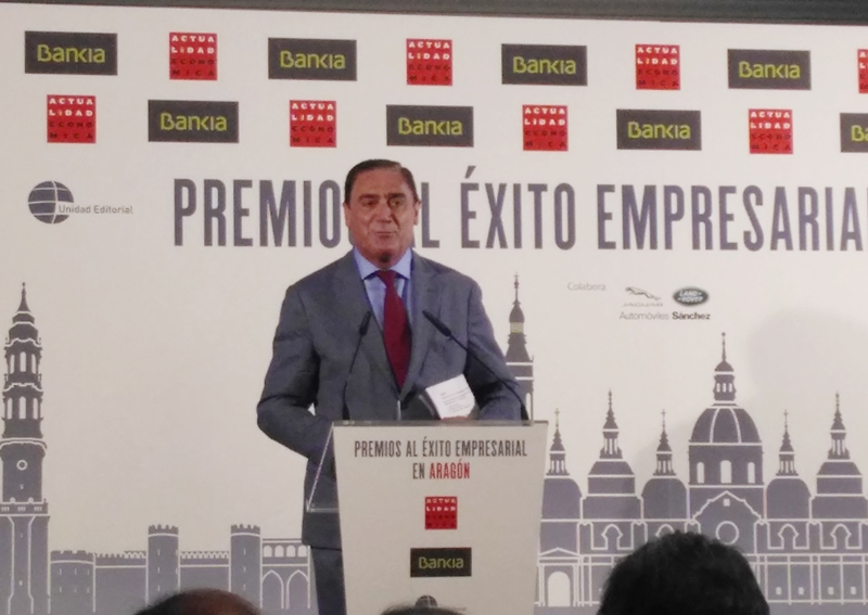Máximo Valenciano, premio al ‘Mejor Empresario’ en los Premios al Éxito Empresarial en Aragón