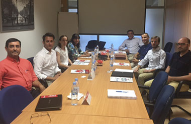 Inycom recibe a ANMOPYC y representantes de varias empresas zaragozanas