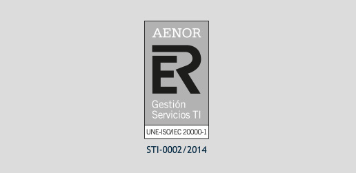 Certificado ISO 20000-1 AENOR Instrumentación y Componentes, S.A.