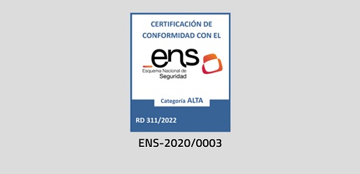 Certificado de Conformidad con el Esquema Nacional de Seguridad