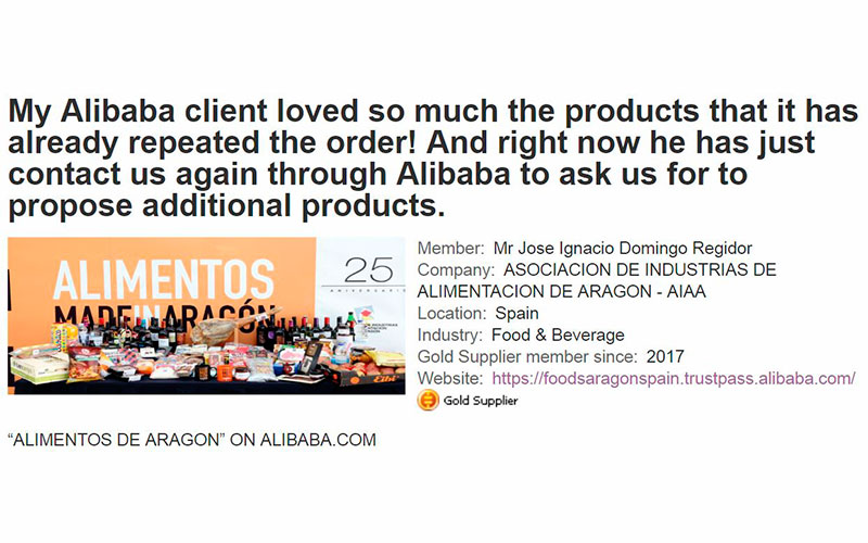 Leer el artículo sobre el caso de éxito AIAA en Alibaba.com